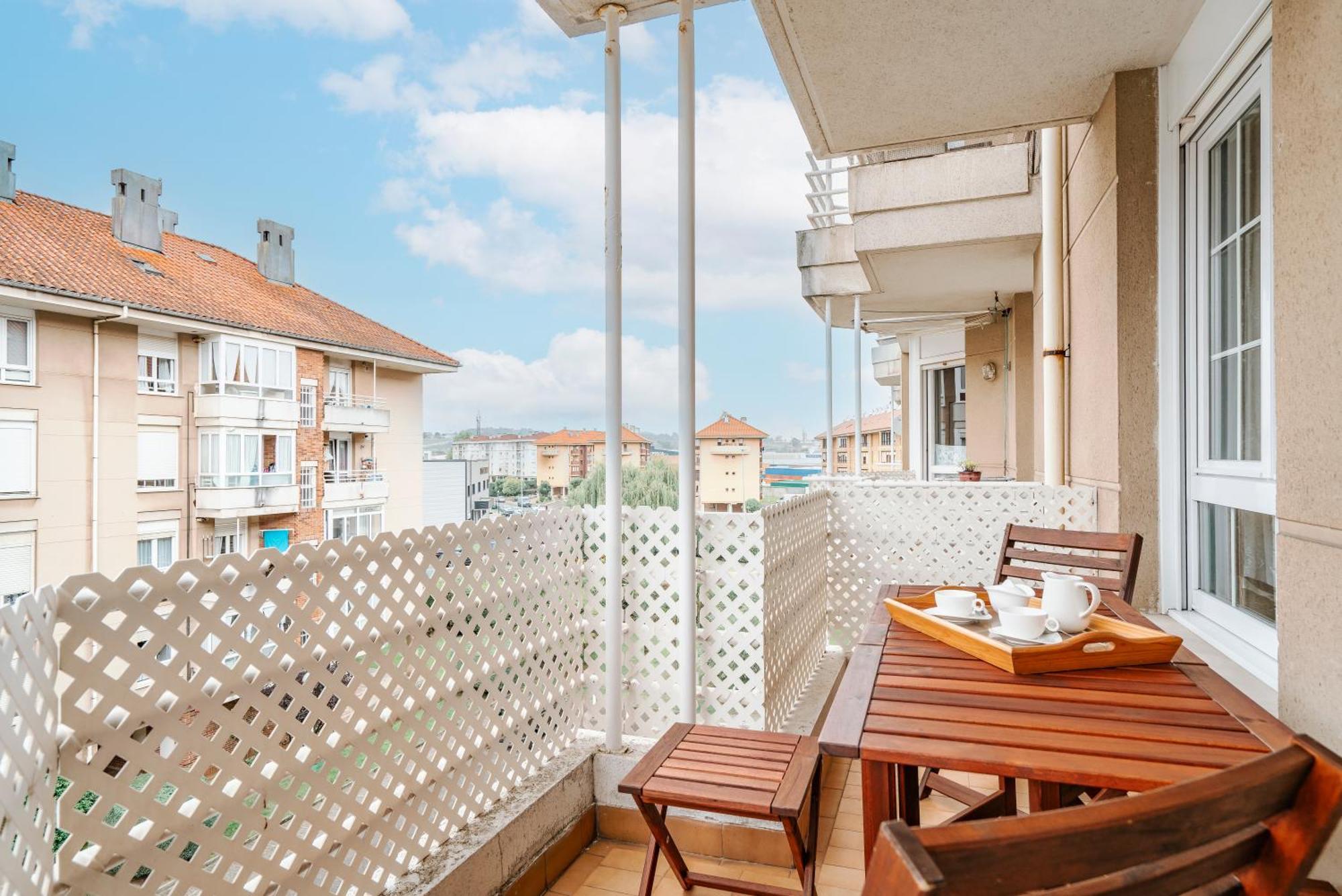 Piso Con Piscina Apartment Santander Bagian luar foto
